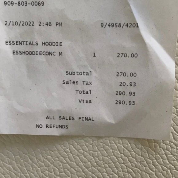 Essentials Fear Of God Seasfoam Hoodie - Picture 8 of 8